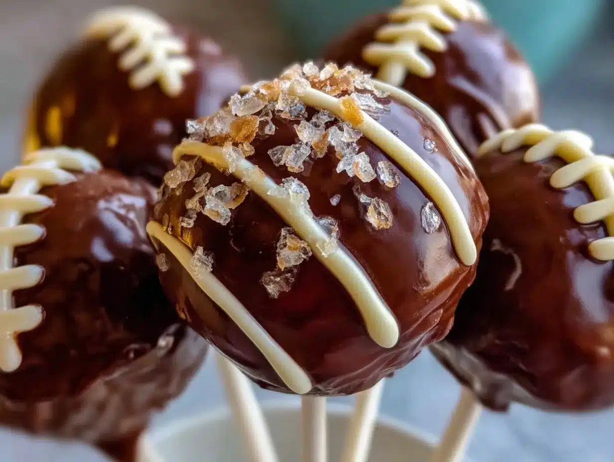 football cake pops preparation steps