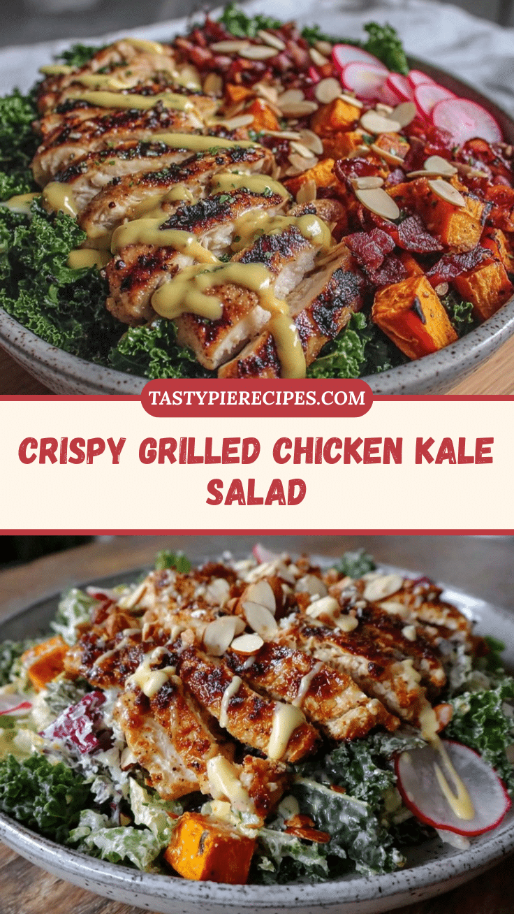 fresh grilled chicken kale salad recipe