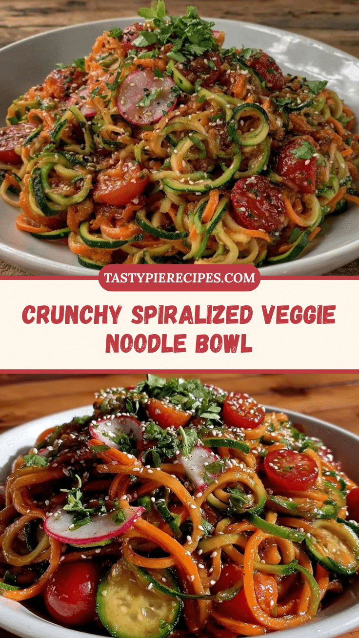 fresh spiralized veggie noodle bowl recipe