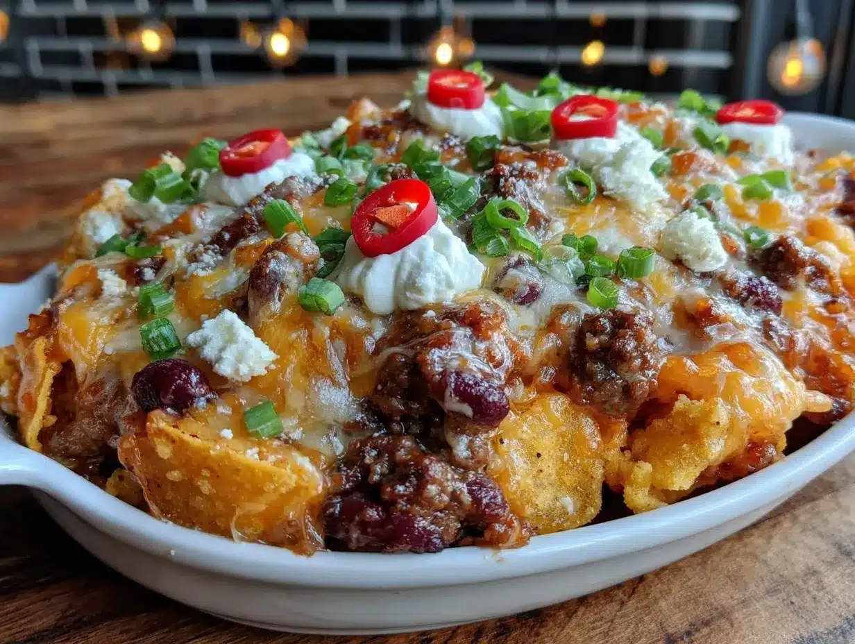 Frito Pie Chili Casserole preparation steps