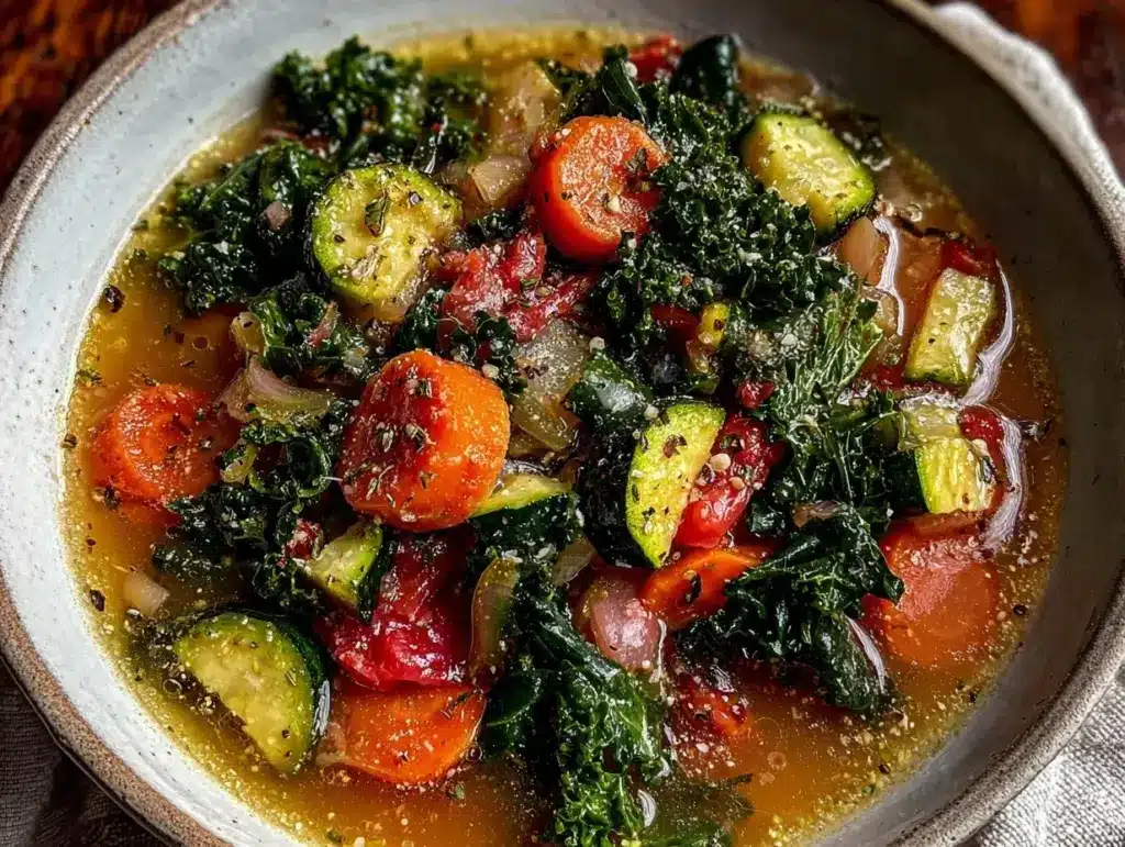 healthy clean eating vegetable soup - featured image