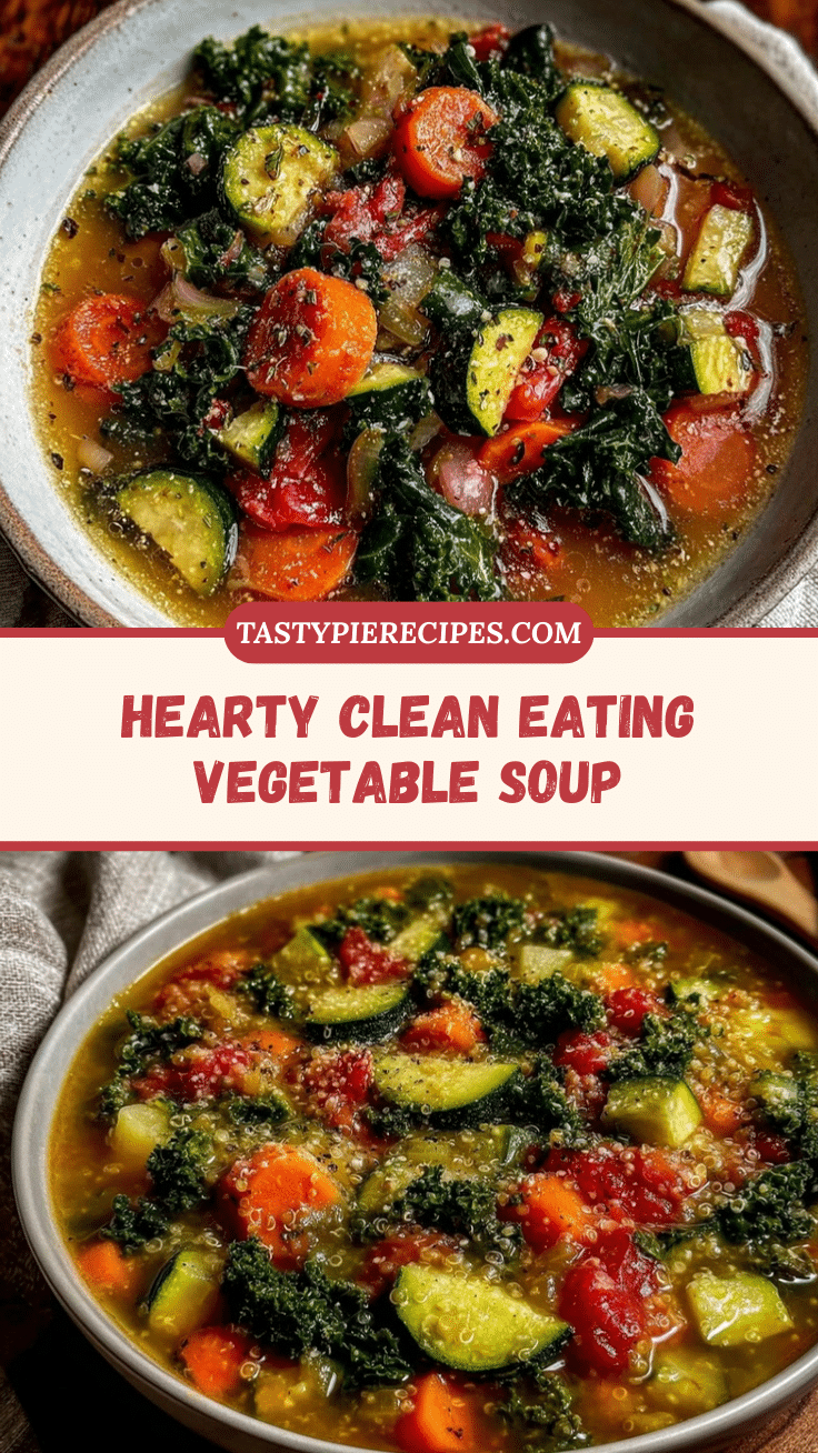 healthy clean eating vegetable soup recipe
