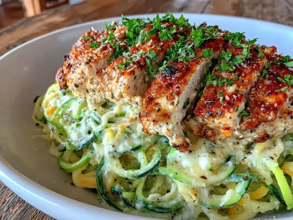 Healthy Keto Chicken Alfredo - featured image
