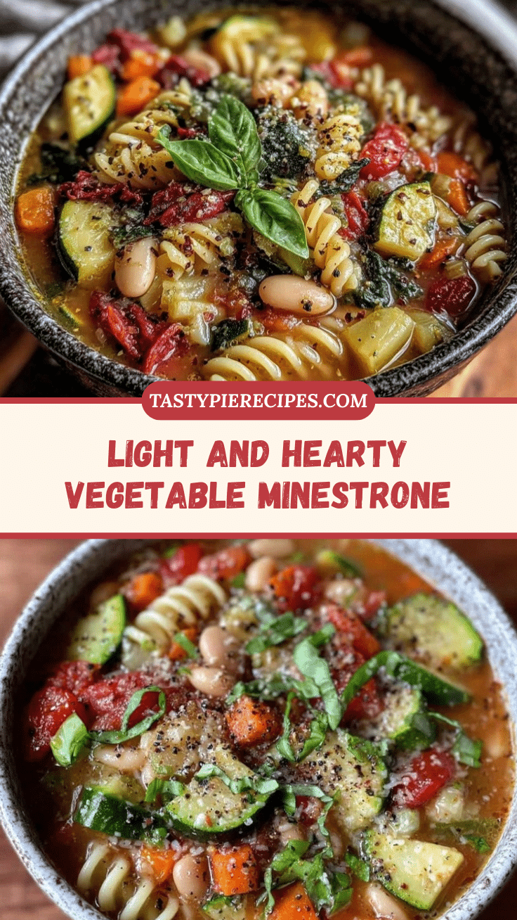 healthy vegetable minestrone soup recipe