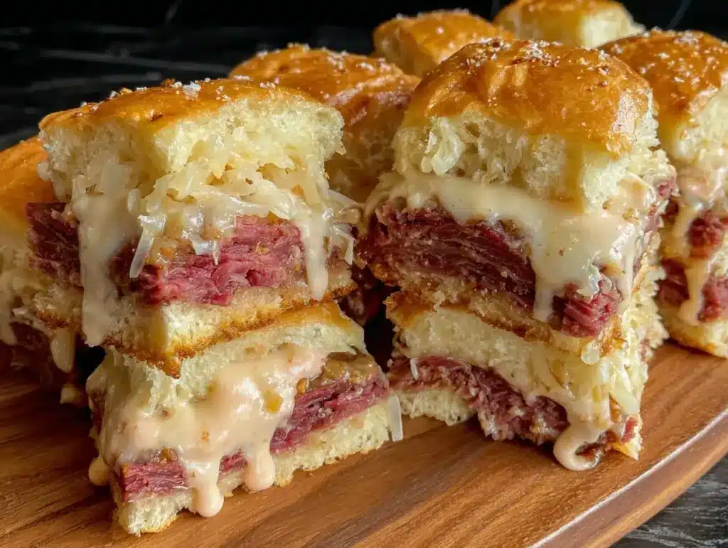 juicy Reuben sliders - featured image
