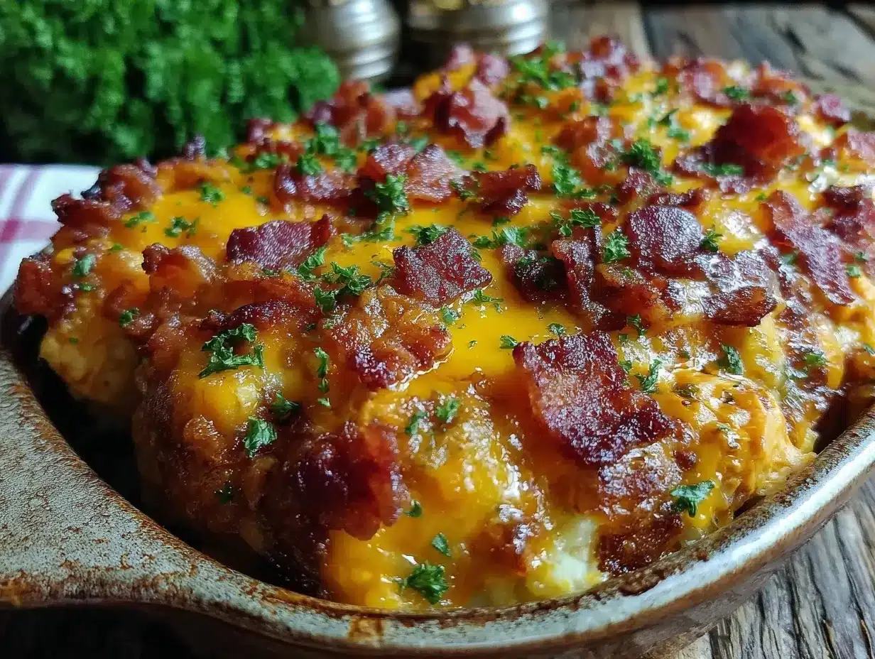 low carb buffalo chicken casserole preparation steps
