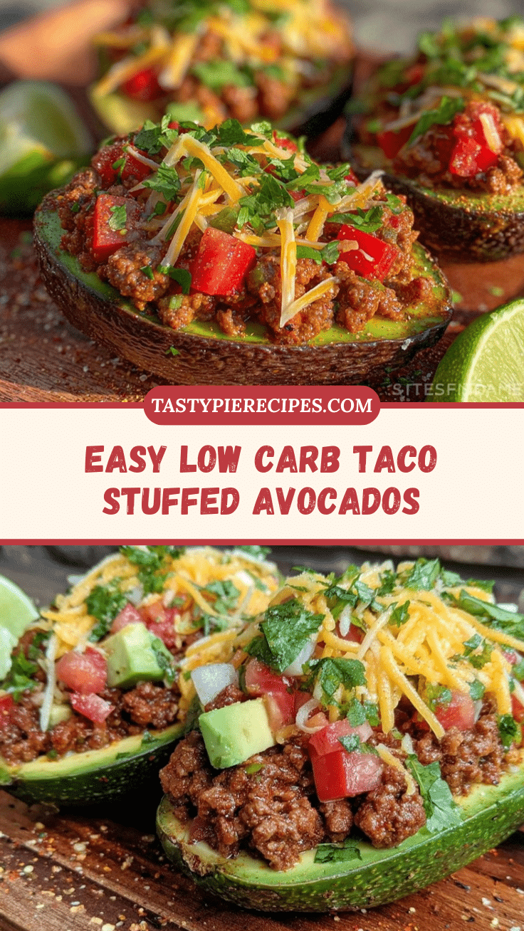 low carb taco stuffed avocados recipe