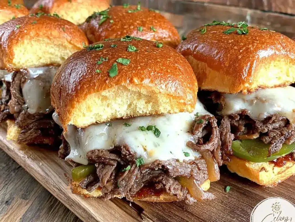 Philly cheesesteak sliders - featured image