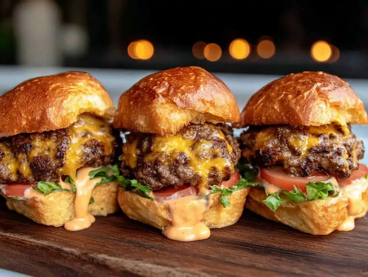 savory cheeseburger sliders preparation steps