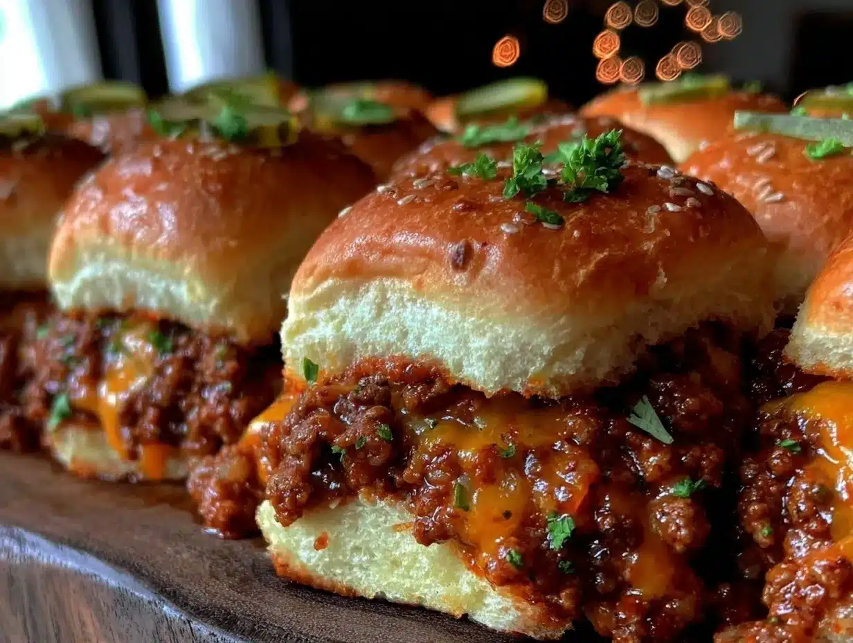 sloppy joe sliders preparation steps