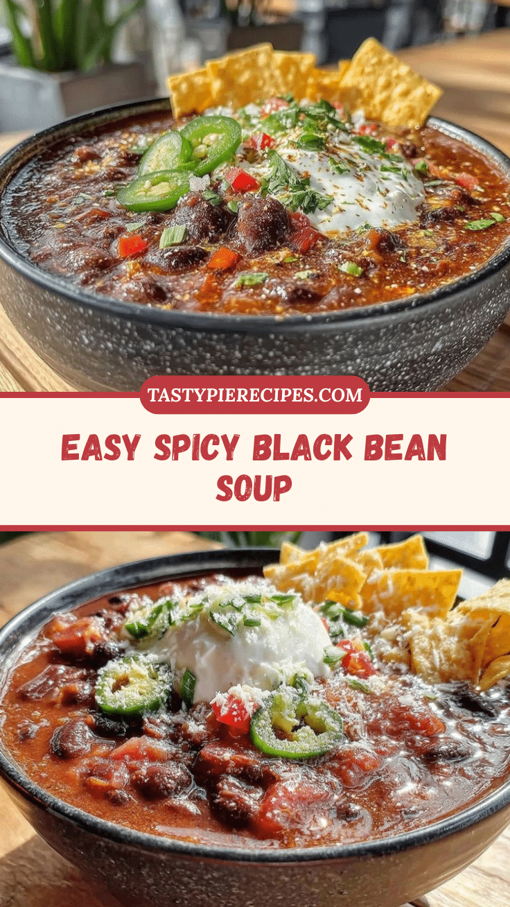 spicy black bean soup recipe
