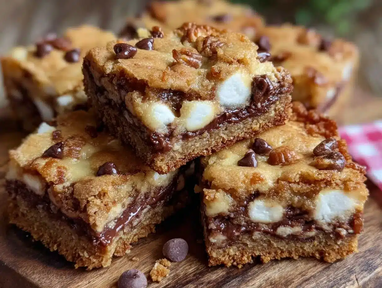 Ultimate Chewy Touchdown Cookie Bars preparation steps