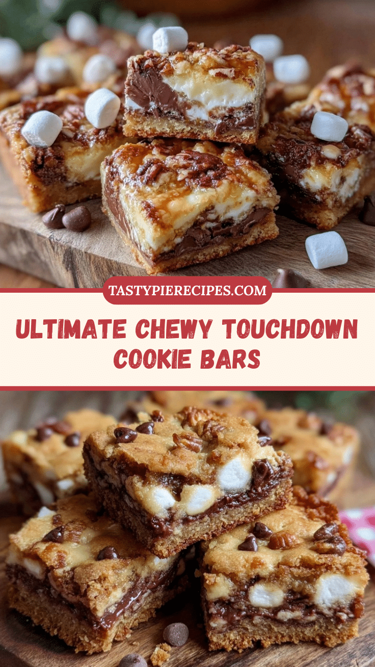 Ultimate Chewy Touchdown Cookie Bars recipe