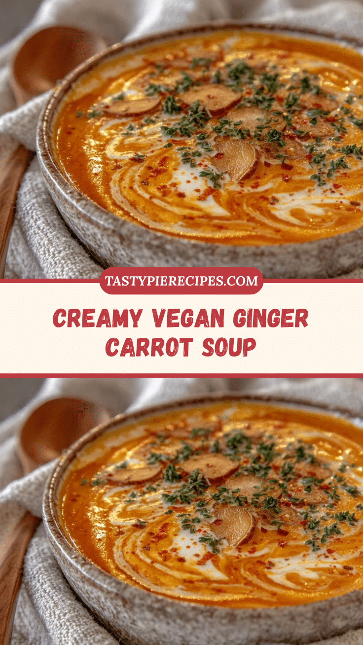 vegan ginger carrot soup recipe