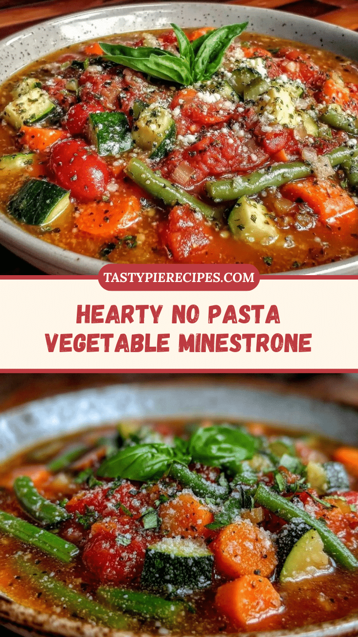 wholesome vegetable minestrone no pasta soup recipe