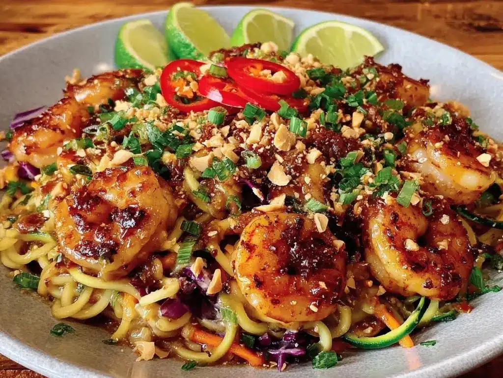 zucchini noodle pad thai - featured image
