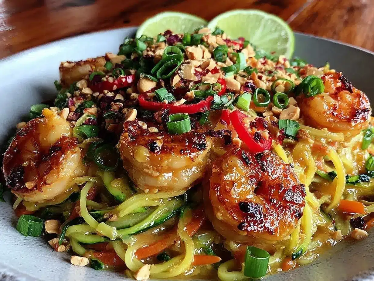 zucchini noodle pad thai preparation steps