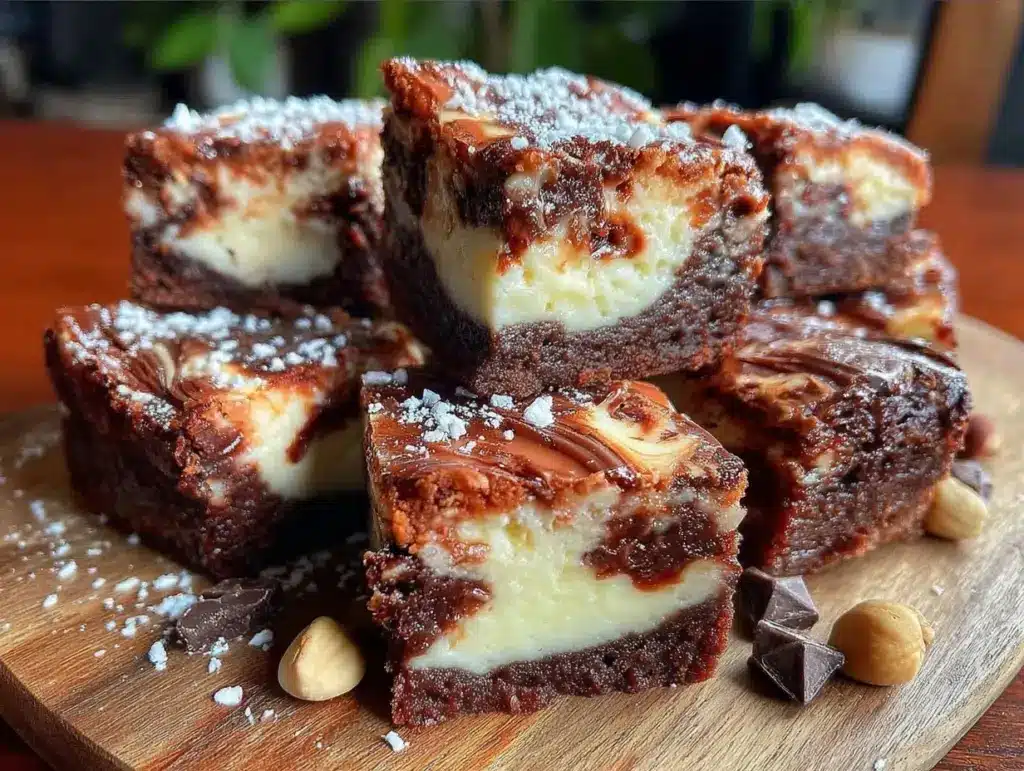 Baileys Irish Cream Cheesecake Brownies - featured image
