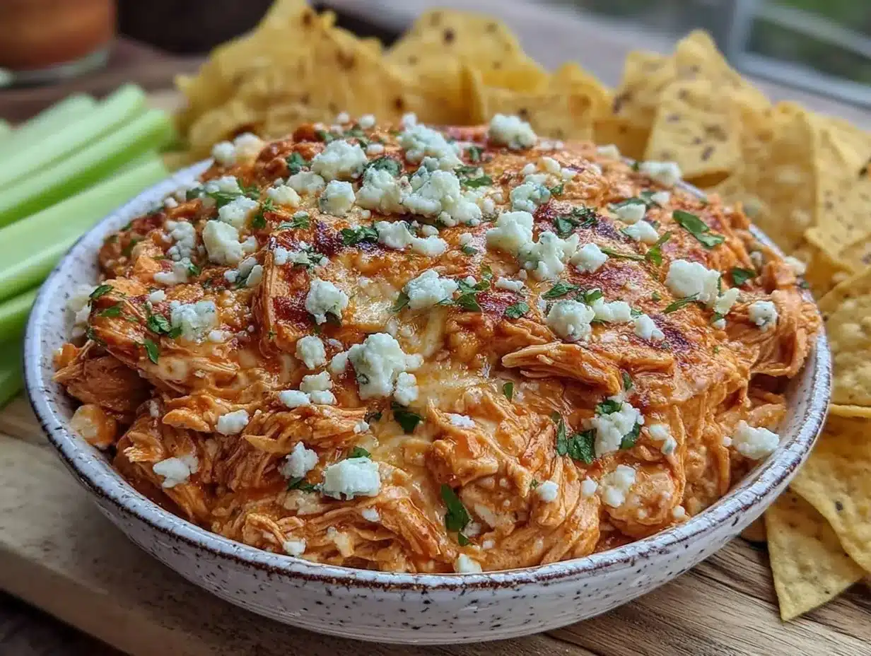 buffalo chicken dip preparation steps