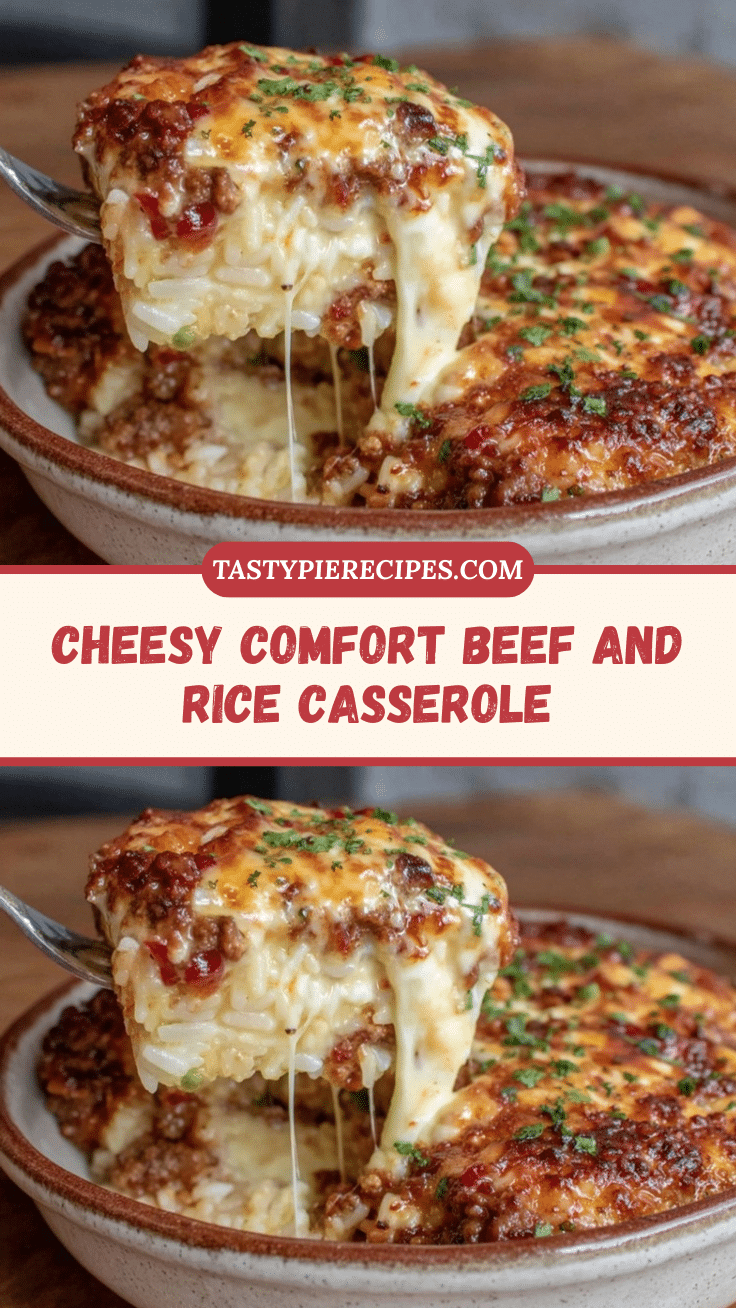 cheesy beef and rice casserole recipe