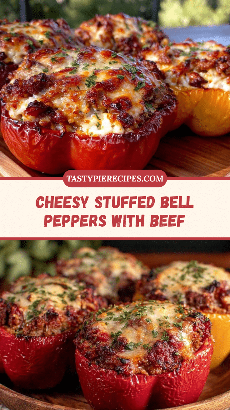 cheesy stuffed bell peppers with beef recipe