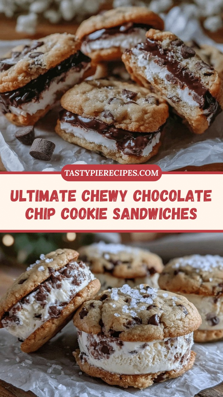 chocolate chip cookie ice cream sandwiches recipe