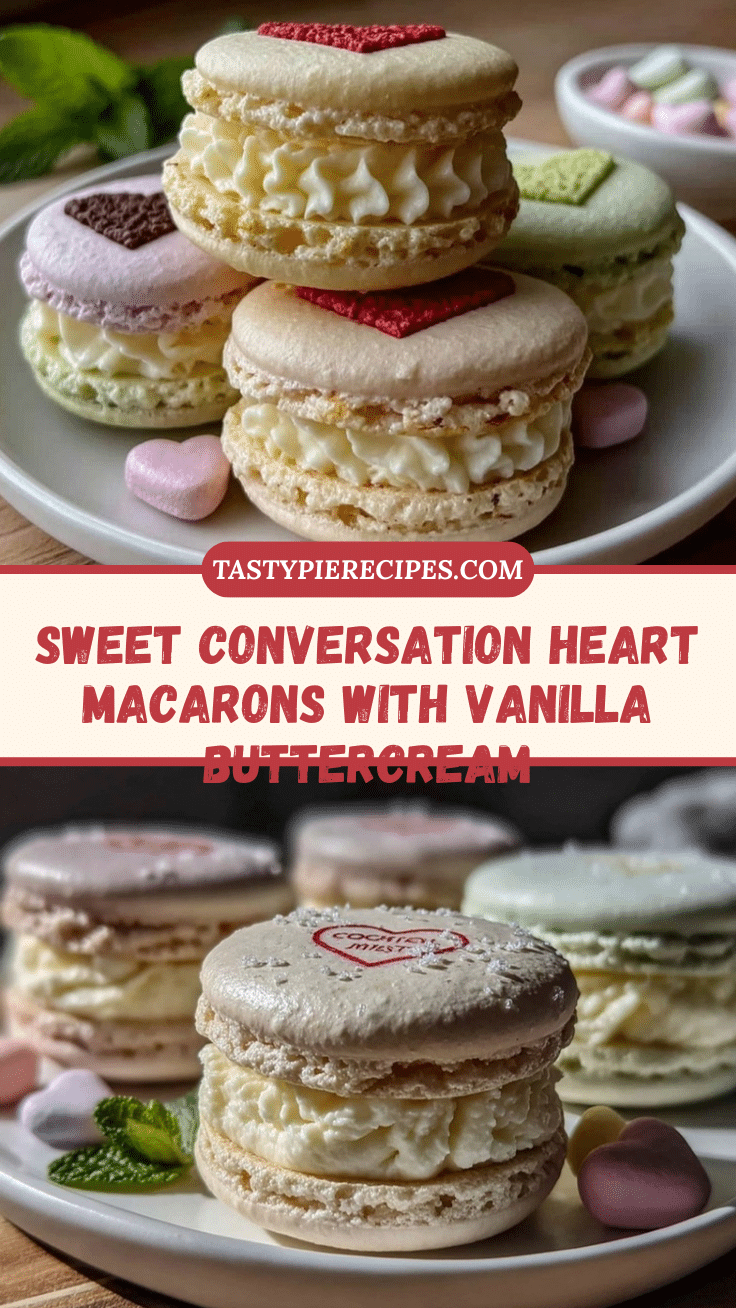 conversation heart macarons recipe