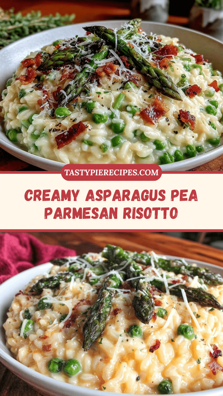 creamy asparagus and pea parmesan risotto recipe