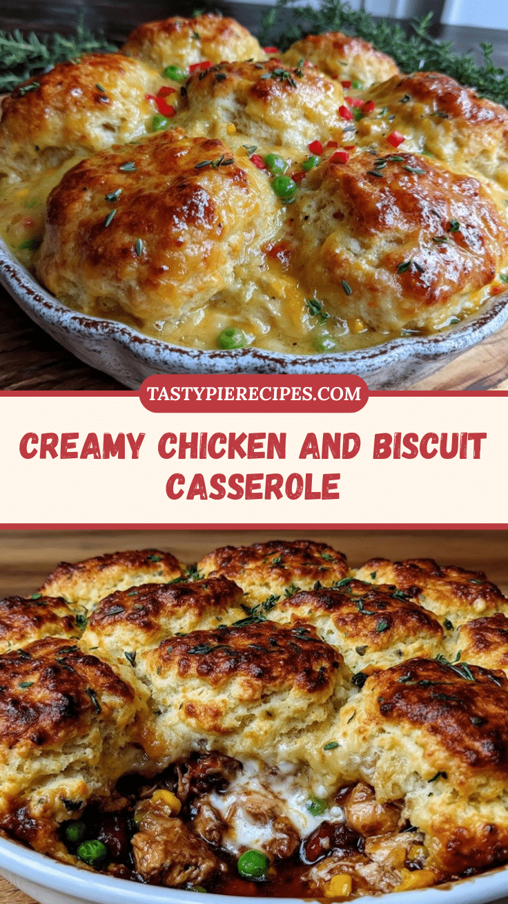 creamy chicken and biscuit casserole recipe