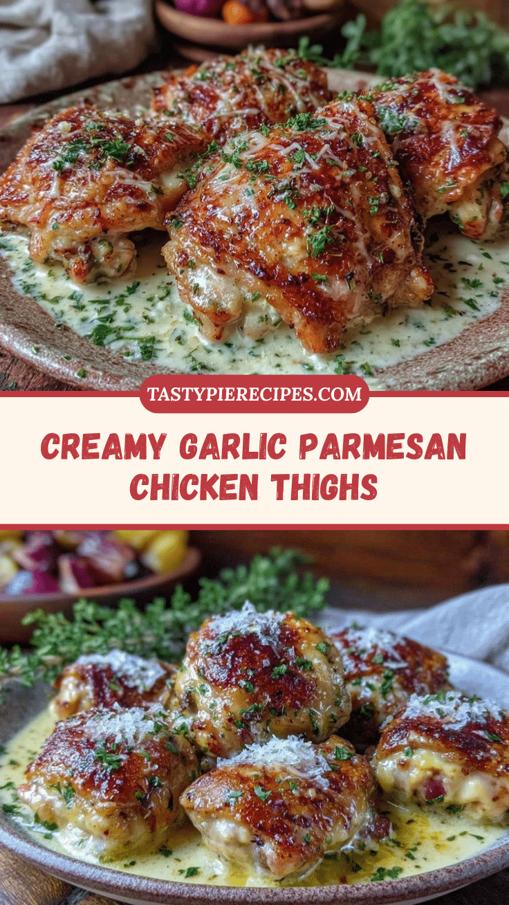 creamy garlic parmesan chicken thighs recipe