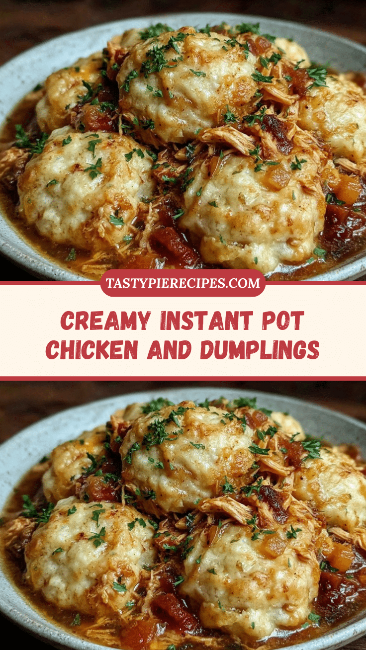 creamy instant pot chicken and dumplings recipe