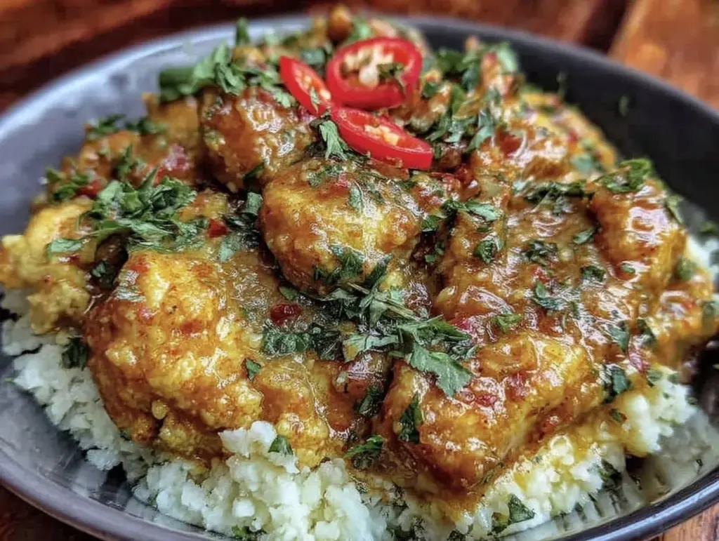 creamy keto butter chicken - featured image