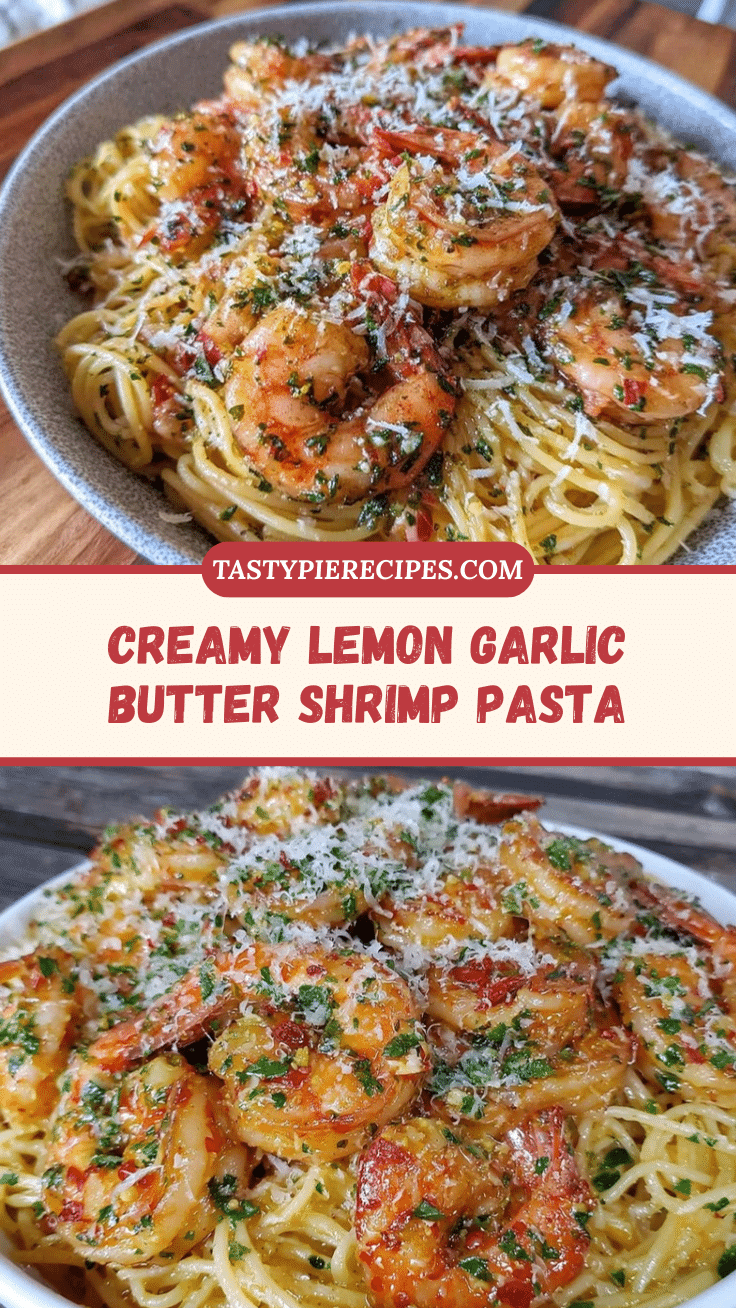 creamy lemon garlic butter shrimp pasta recipe