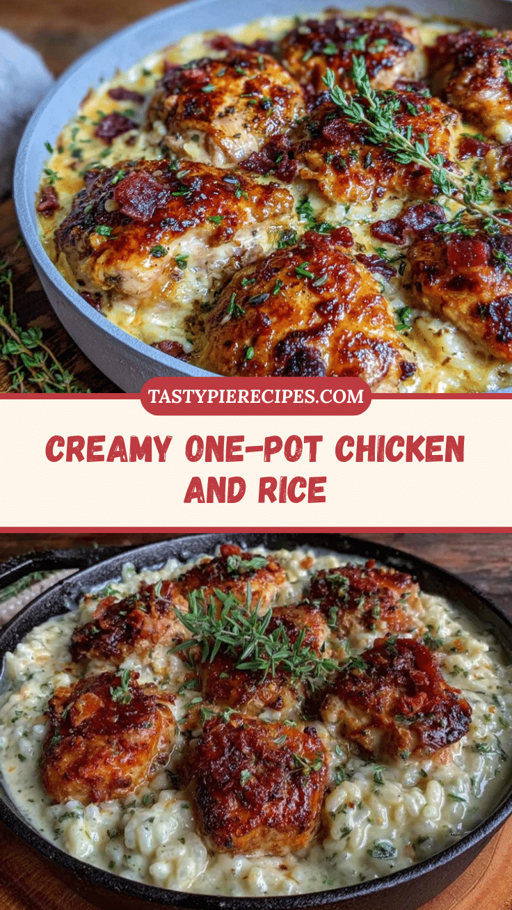 creamy one-pot chicken and rice recipe