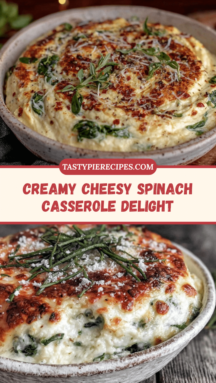 creamy spinach casserole recipe