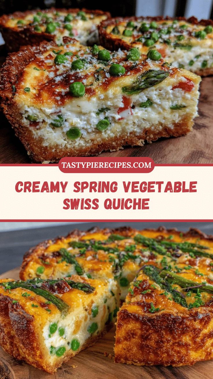 creamy spring vegetable quiche recipe