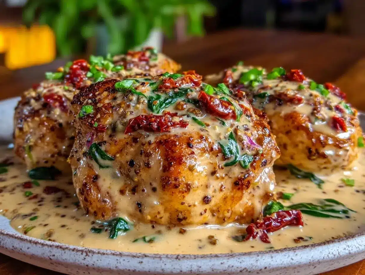 creamy tuscan chicken preparation steps