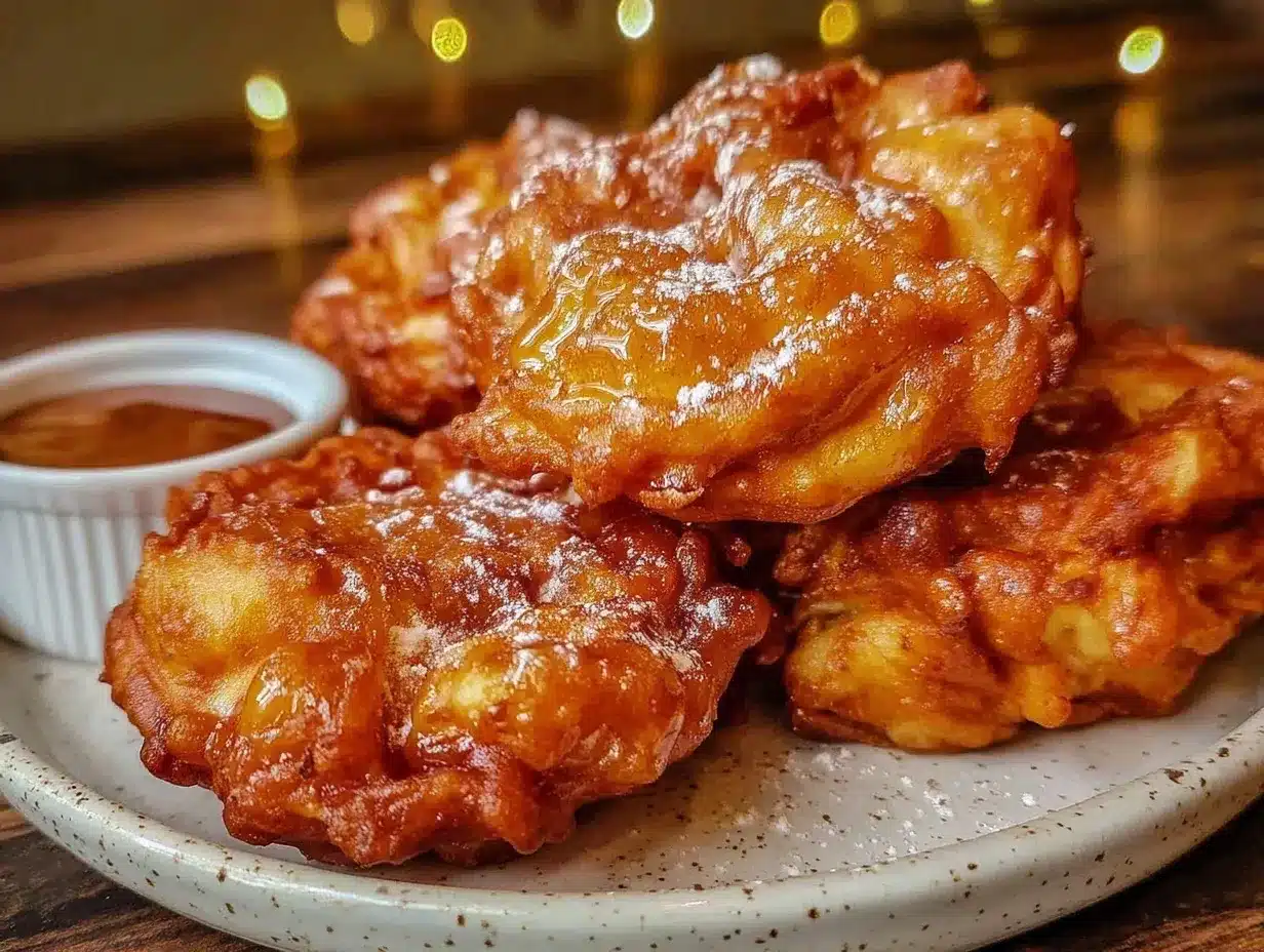 crispy air fryer apple fritters preparation steps