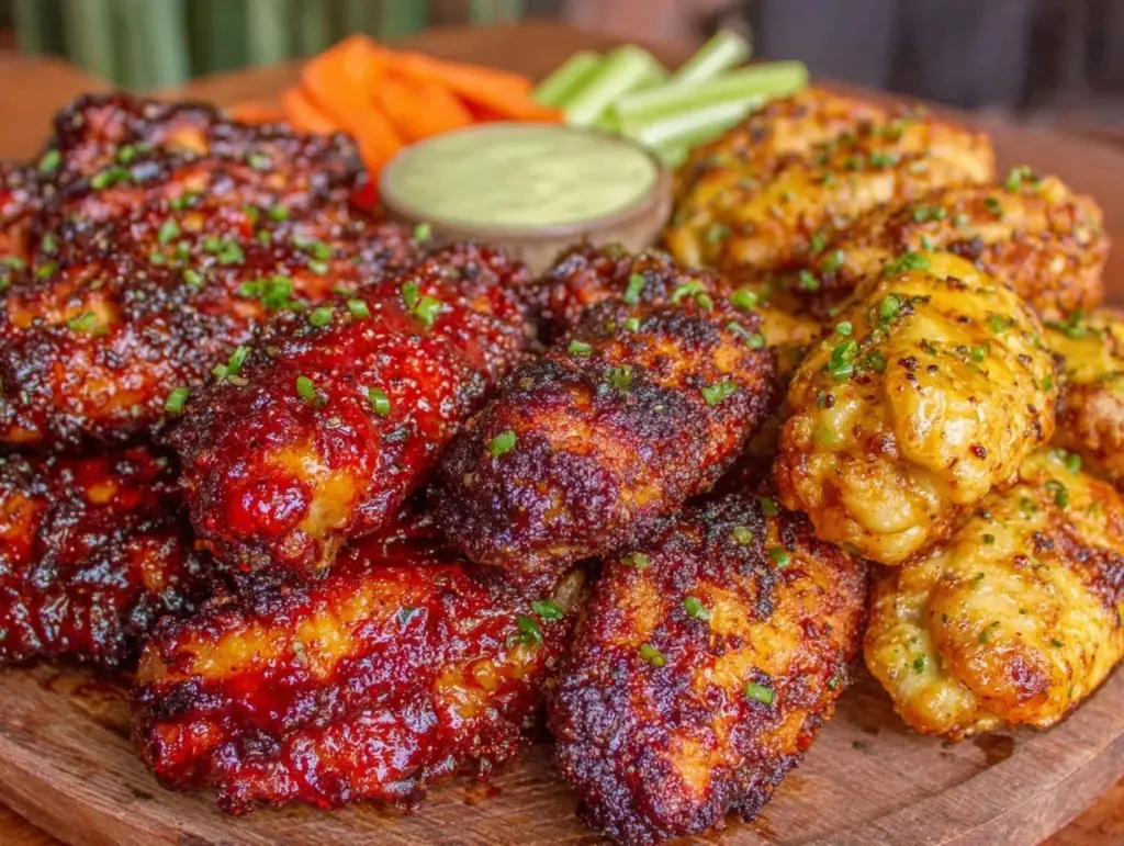 crispy air fryer chicken wings - featured image
