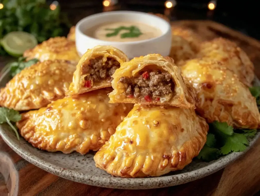 crispy air fryer empanadas - featured image