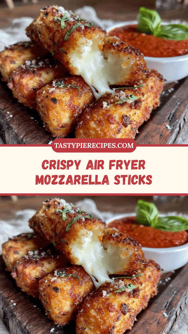 crispy air fryer mozzarella sticks recipe