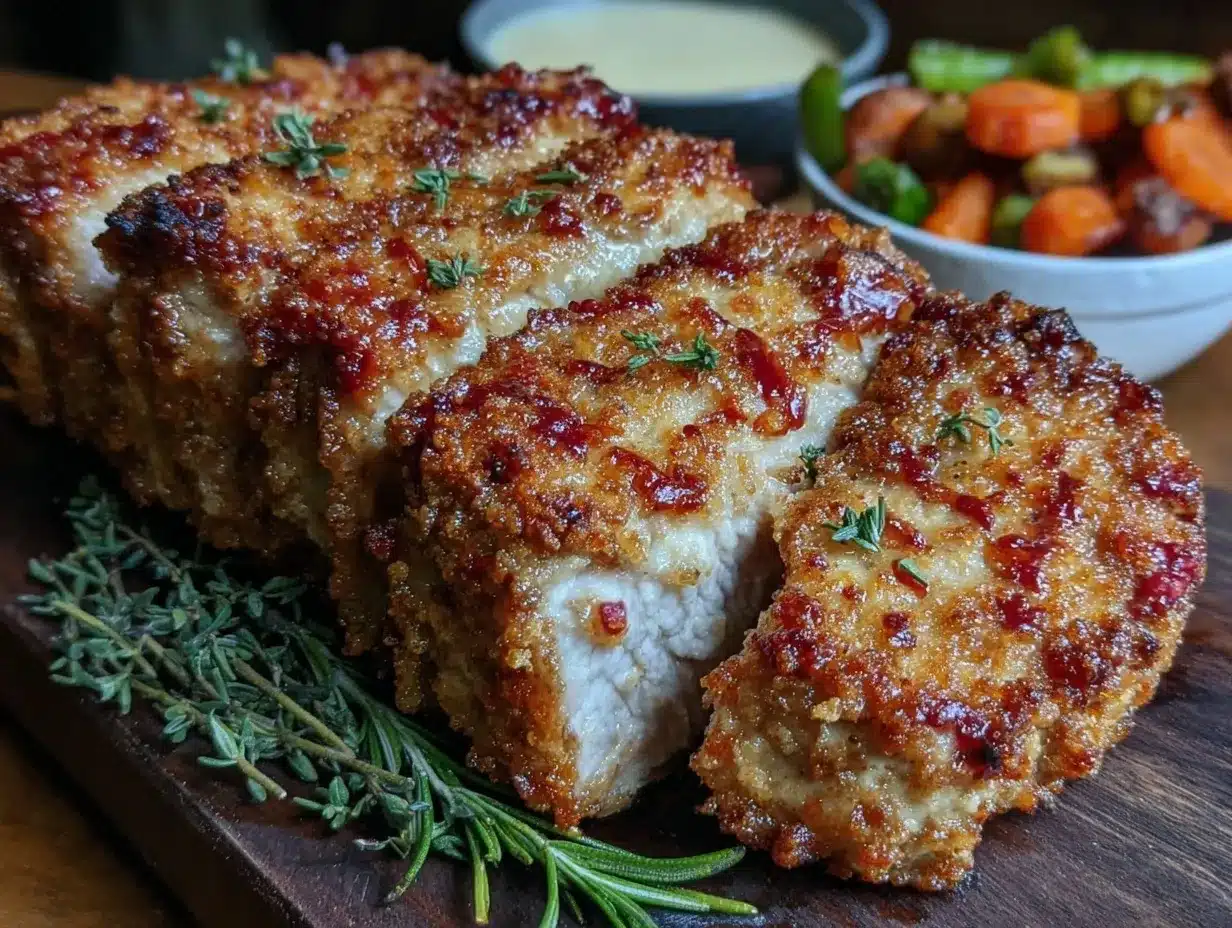 crispy air fryer parmesan crusted pork chops preparation steps
