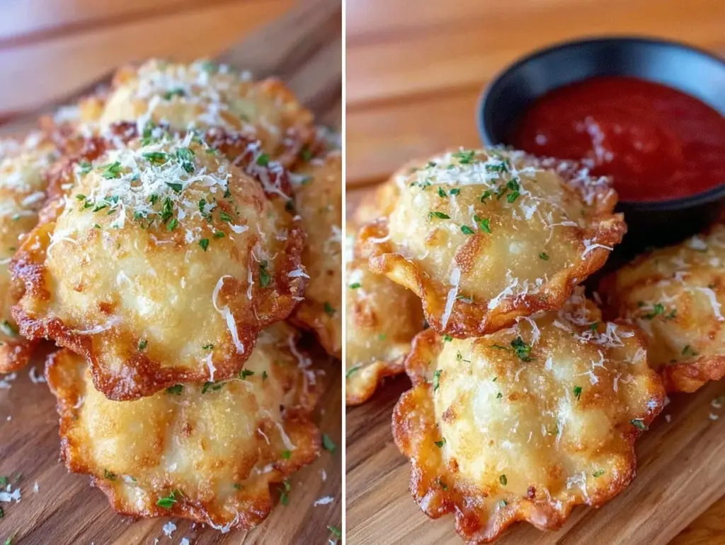 crispy air fryer toasted ravioli - featured image