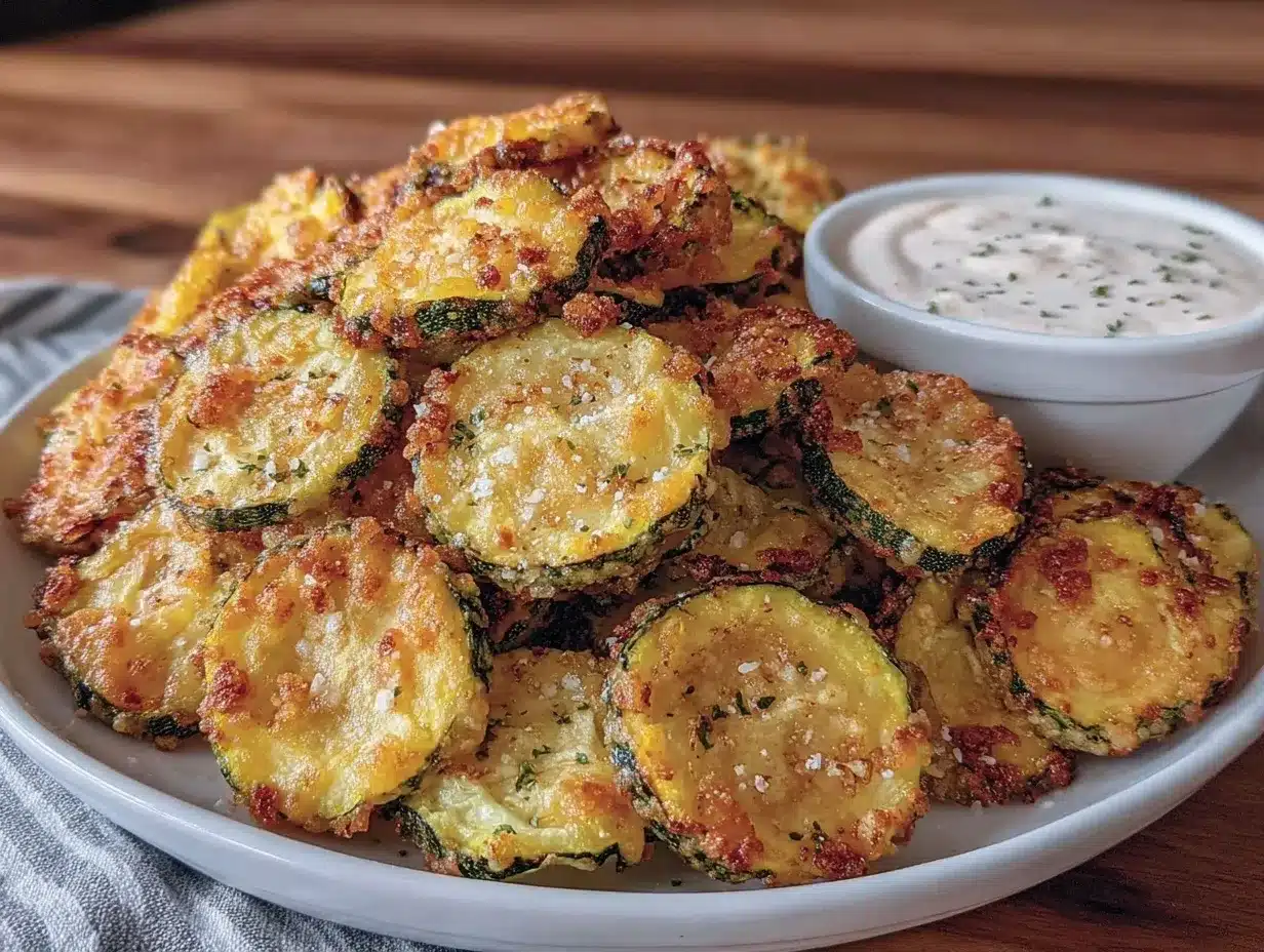 crispy air fryer zucchini chips preparation steps
