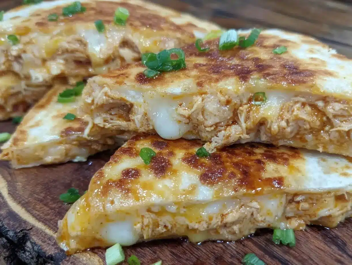 crispy buffalo chicken quesadillas preparation steps