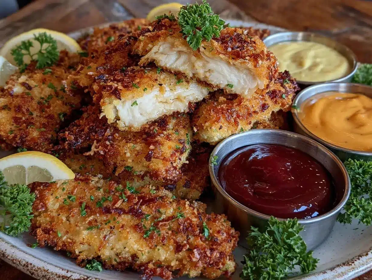 crispy chicken tender platter preparation steps