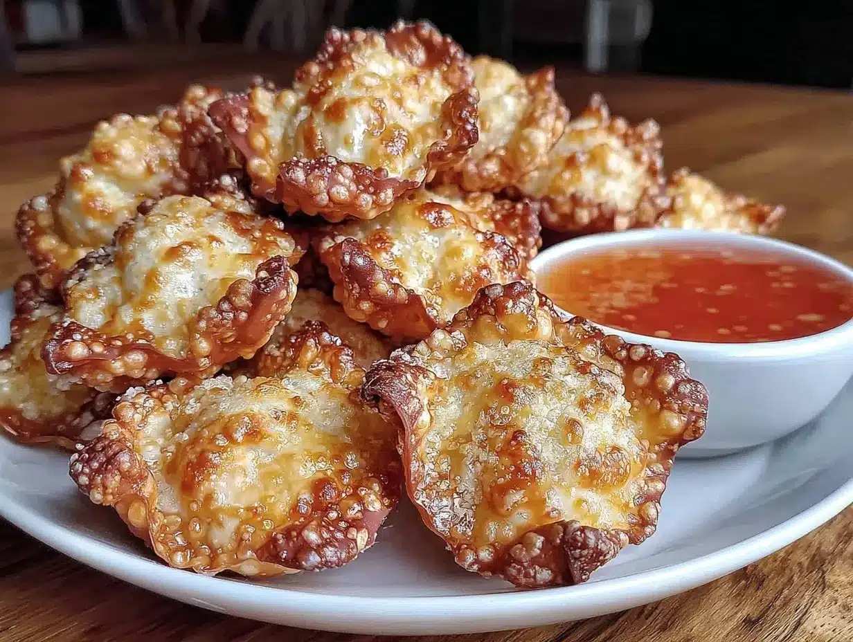 crispy cream cheese wontons preparation steps