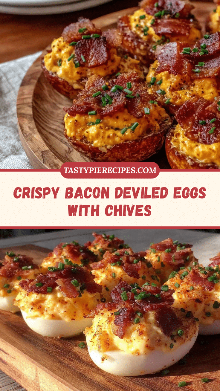 crispy deviled eggs with bacon and chives recipe