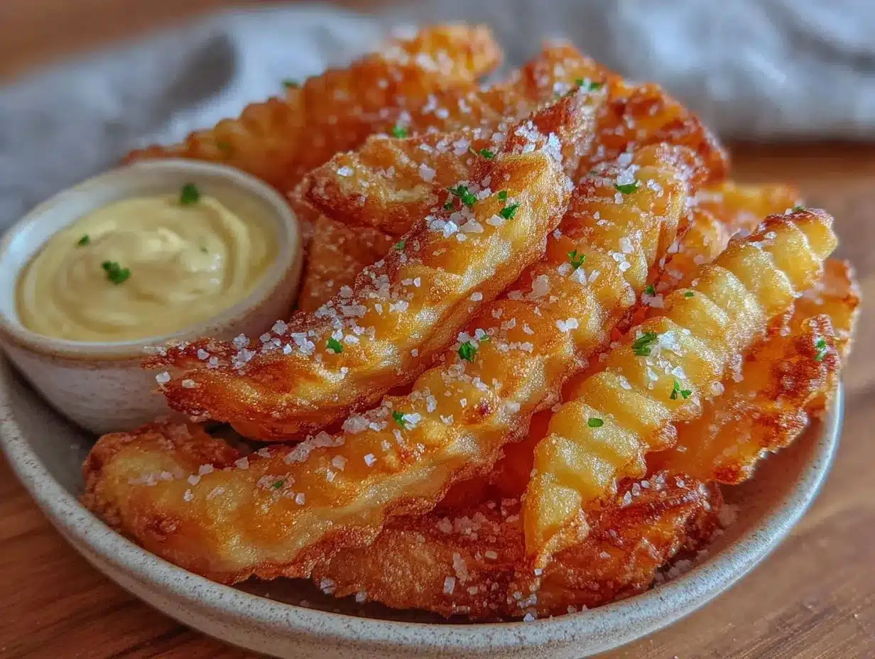 crispy golden air fryer french fries preparation steps
