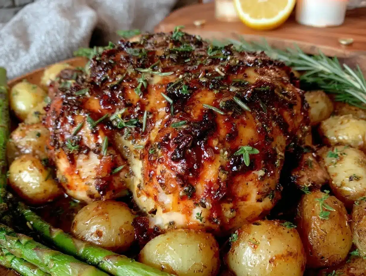 crispy lemon herb roasted chicken preparation steps